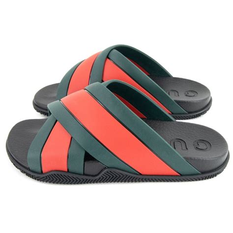 Women's sandal with Web in green and red Web 